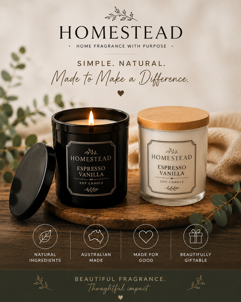 BNI - Espresso Vanilla Soy Candle - 1 candle = 10 MEALS