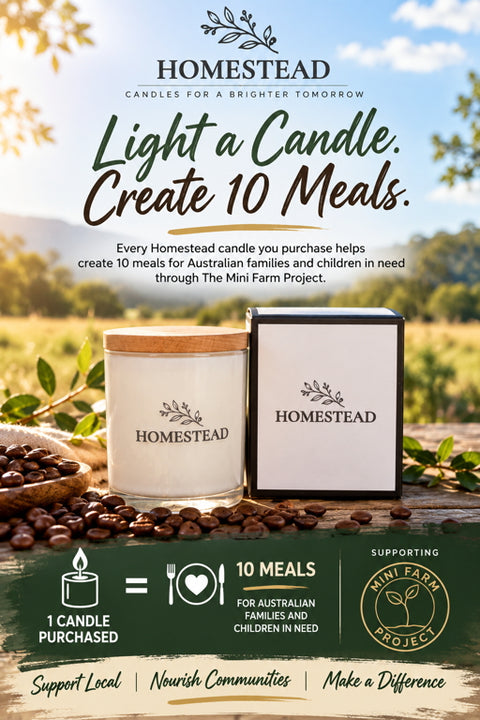 BNI - Espresso or Vanilla Bean Soy Candle - 1 candle = 10 MEALS