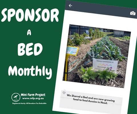 SHARE a Quarter BED - MONTHLY - Tax Deductible Donation ABN 88606937286 The Mini Farm Project Ltd