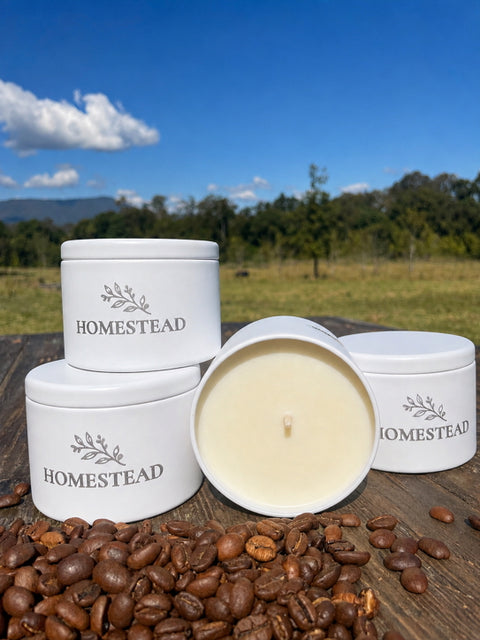 Vanilla Bean — Travel Tin Candle, Coastal White (INC Postage) (Copy)