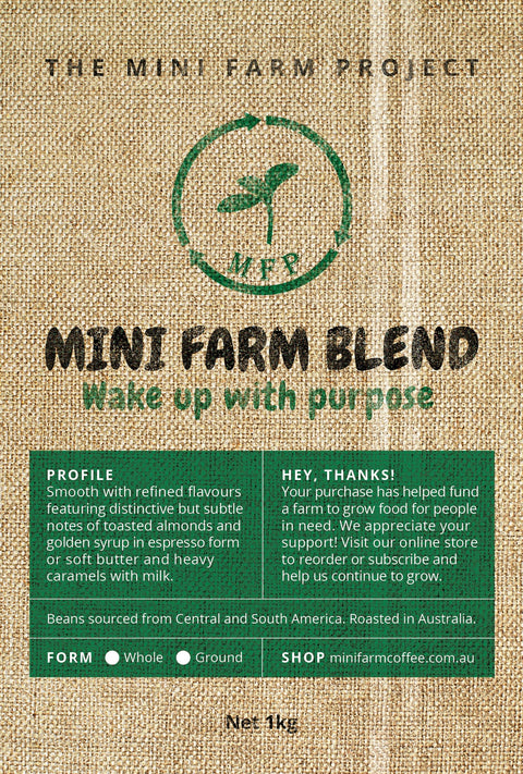 1kg Mini Farm Blend Coffee - Whole